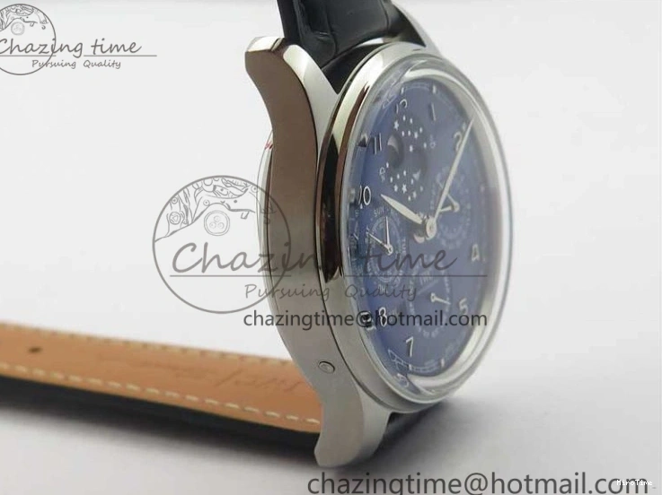 MIROTIME 0523 Portugieser Perpetual Calendar IW503401 V9F 1:1 Best Edition Blue Dial on Black Leather Strap A Contemporary 7114
